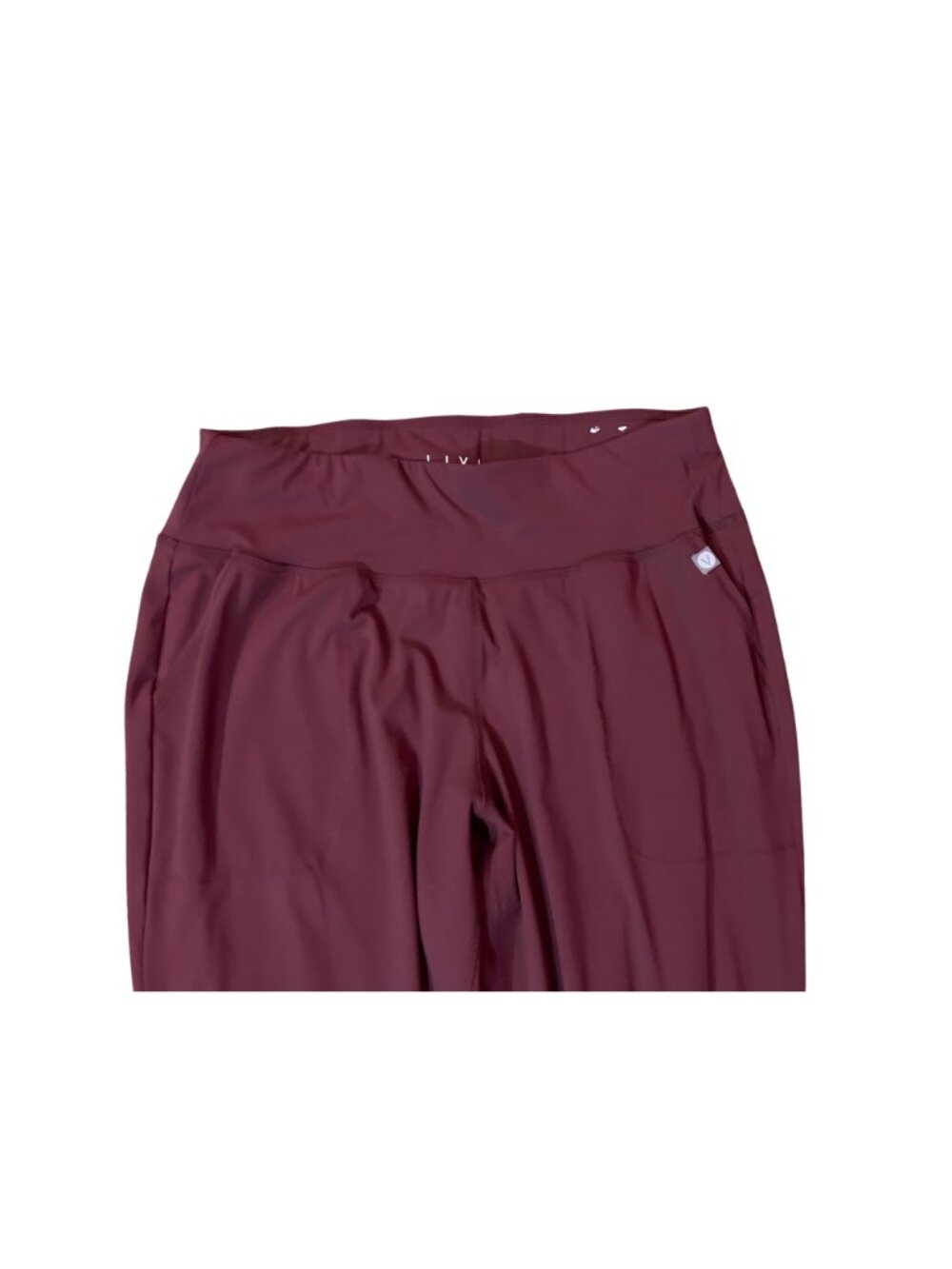 Lane Bryant LIVI Active Jogger Pants Burgundy High Rise Women's 14/16 Used - Picture 5 of 13